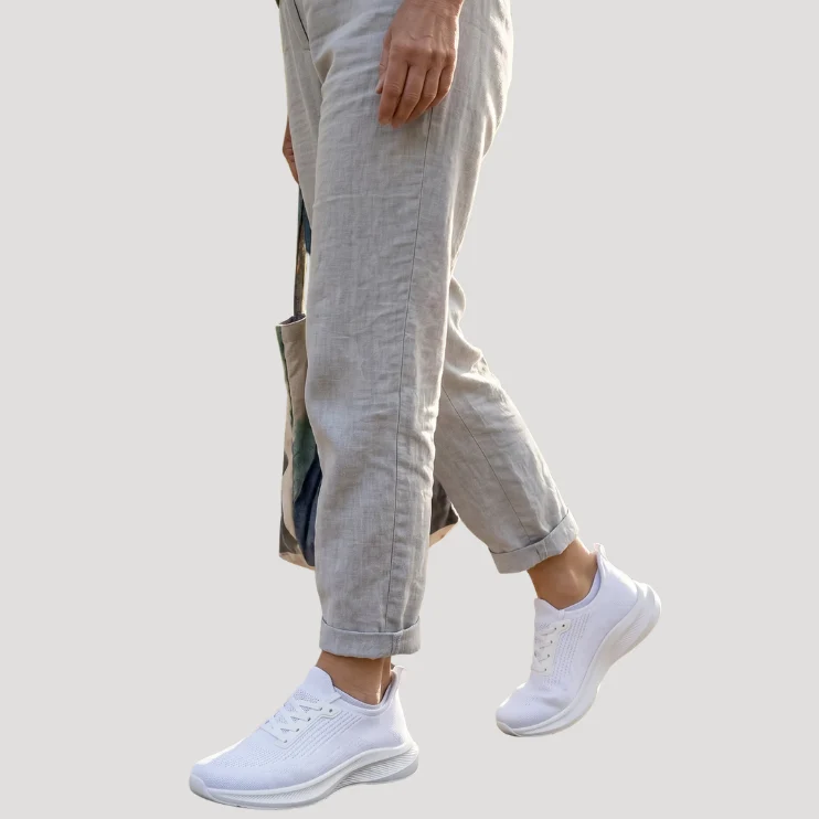Herr Ortopediska Sneakers Stickad Ovandel Stötdämpande Sula