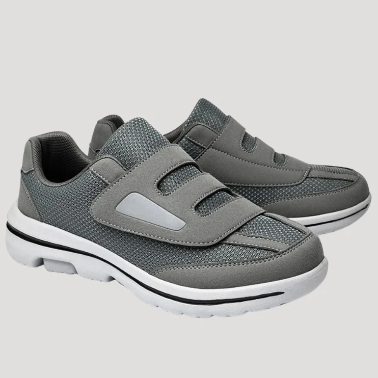 Herr Ortopediska Sneakers Kardborreband Lätt Sula - Bild 2