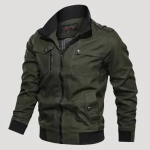 Herr Militär Bomberjacka Med Flera Fickor Outdoor