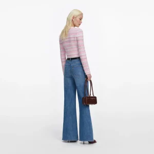 Mitt blå flänsade jeans