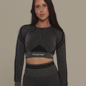 Amalia Long Sleeve Top - Grey