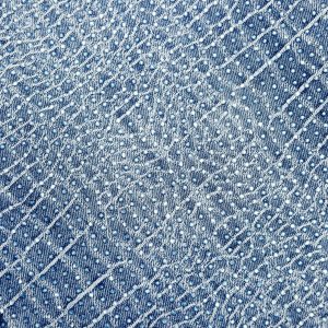 Sträckkantad jeans med krokodilskinnseffekt