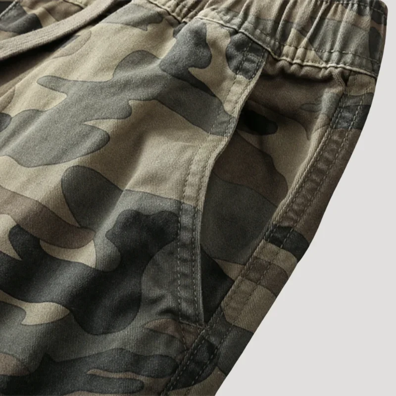 Herr Joggerbyxor Camouflage Elastisk Midja - Bild 8