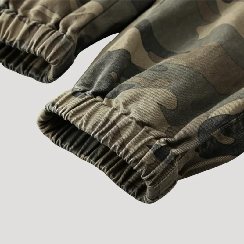 Herr Joggerbyxor Camouflage Elastisk Midja - Bild 7