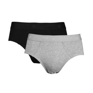 2-pack Brief Bambu, Svart/Grå